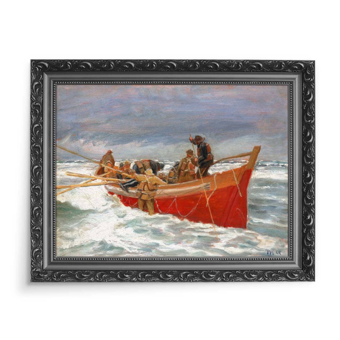 Michael Ancher Czerwona łódź ratunkowa wypływa 70x50