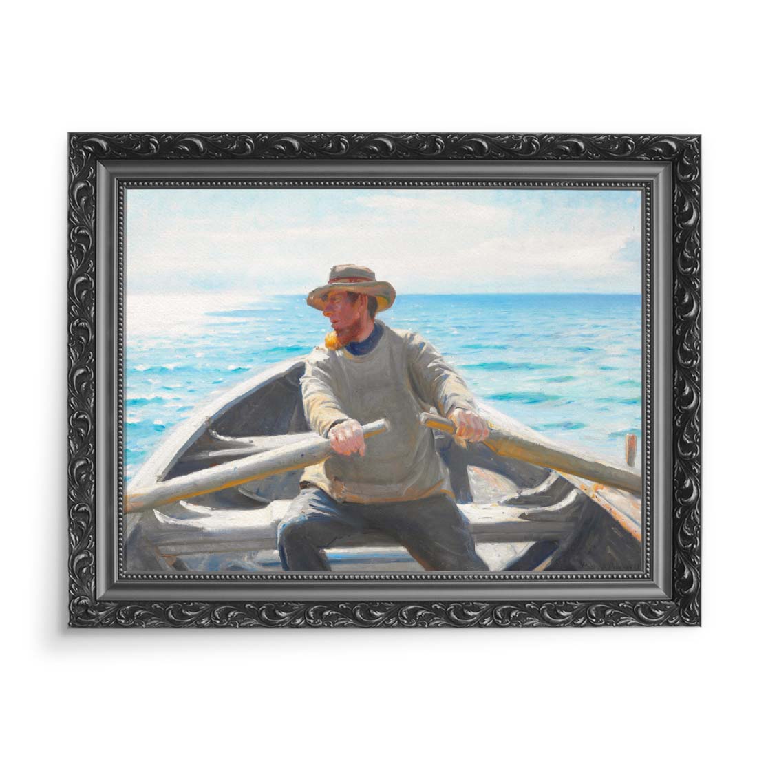 Michael Ancher Rybak za sterami 70x50