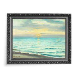 Michael Ancher Zachód słońca na plaży w Skagen 70×50