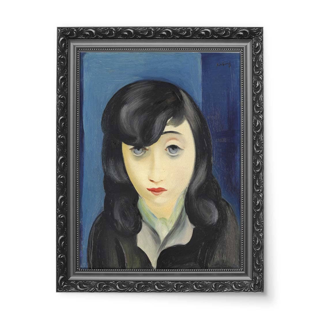 Moïse Kisling Portret kobiety z grzywką wydruk na płótnie 50x70