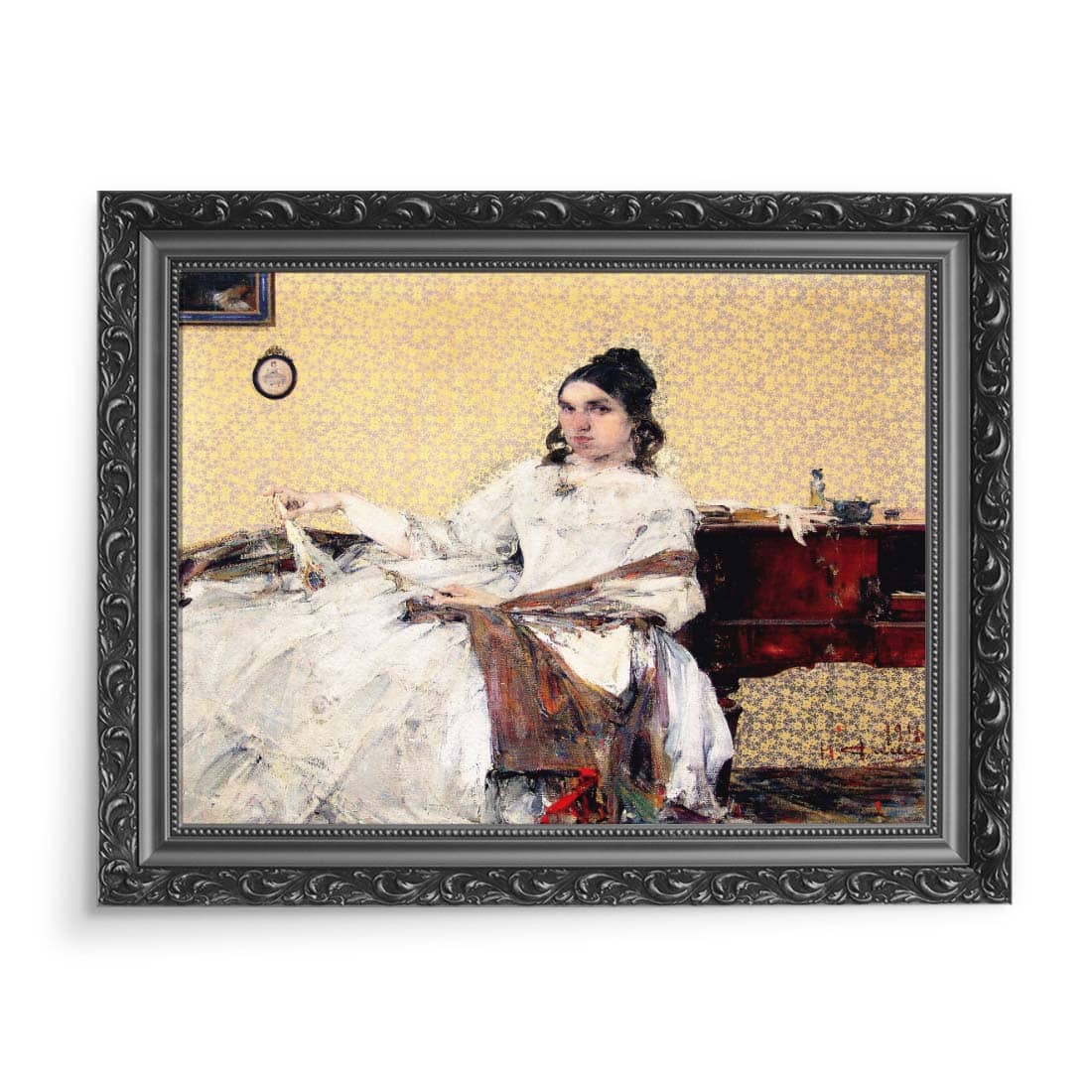 Nicolai Ivanovich Fechin Portret Nadieżdy Michajłowny Sapożnikowej 70x50