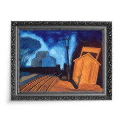 Oscar Bluemner Stacja flagowa Elizabeth New Jersey 70×50