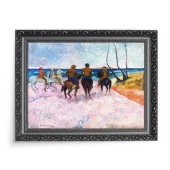 Paul Gauguin Jeźdźcy na plaży 70×50
