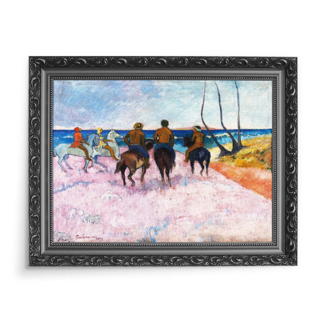 Paul Gauguin Jeźdźcy na plaży 70x50