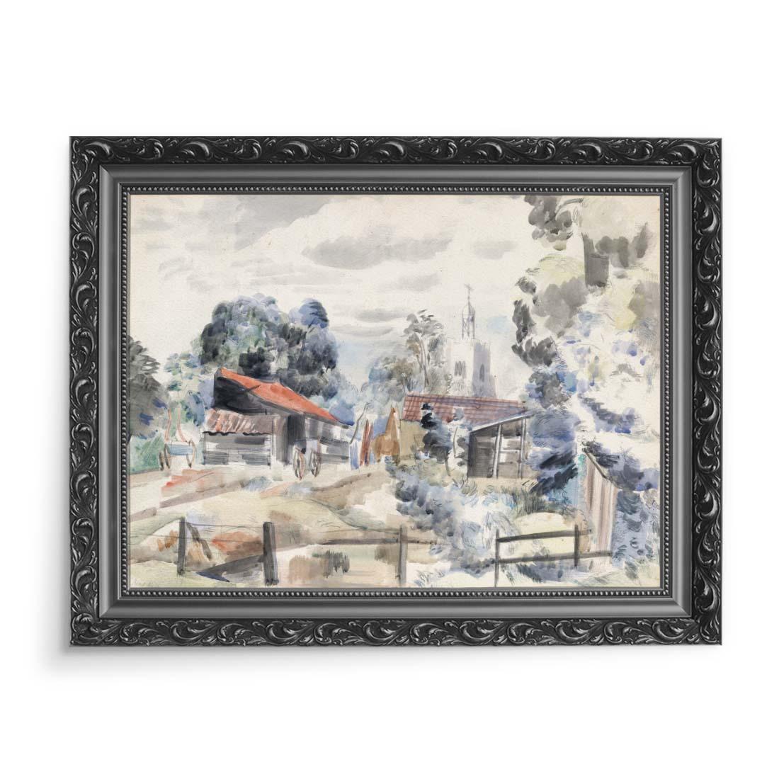 Paul Nash Kosciół Hillingdon Londyn 70x50