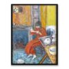Pierre Bonnard Kobieta w czerwonym peniuarze 30×40 w RAMIE
