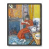 Pierre Bonnard Kobieta w czerwonym peniuarze 40×50