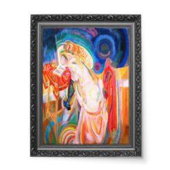 Robert Delaunay Naga kobieta czyta 2 wydruk na płótnie 50×70