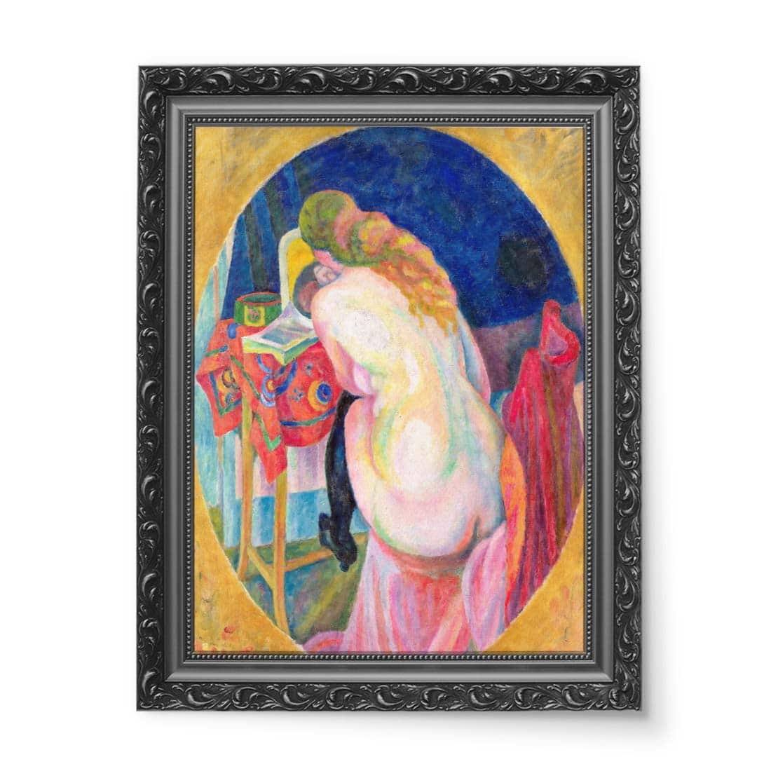 Robert Delaunay Naga kobieta czyta wydruk na płótnie 50x70