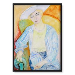 Sigrid Hjerten Biały kapelusz 50×70