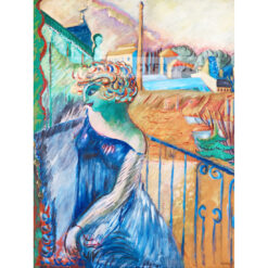 Sigrid Hjerten Blondynka na tarasie — produkt cyfrowy do pobrania