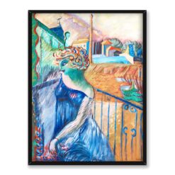 Sigrid Hjerten Blondynka na tarasie 30×40