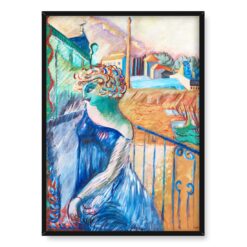 Sigrid Hjerten Blondynka na tarasie 50×70