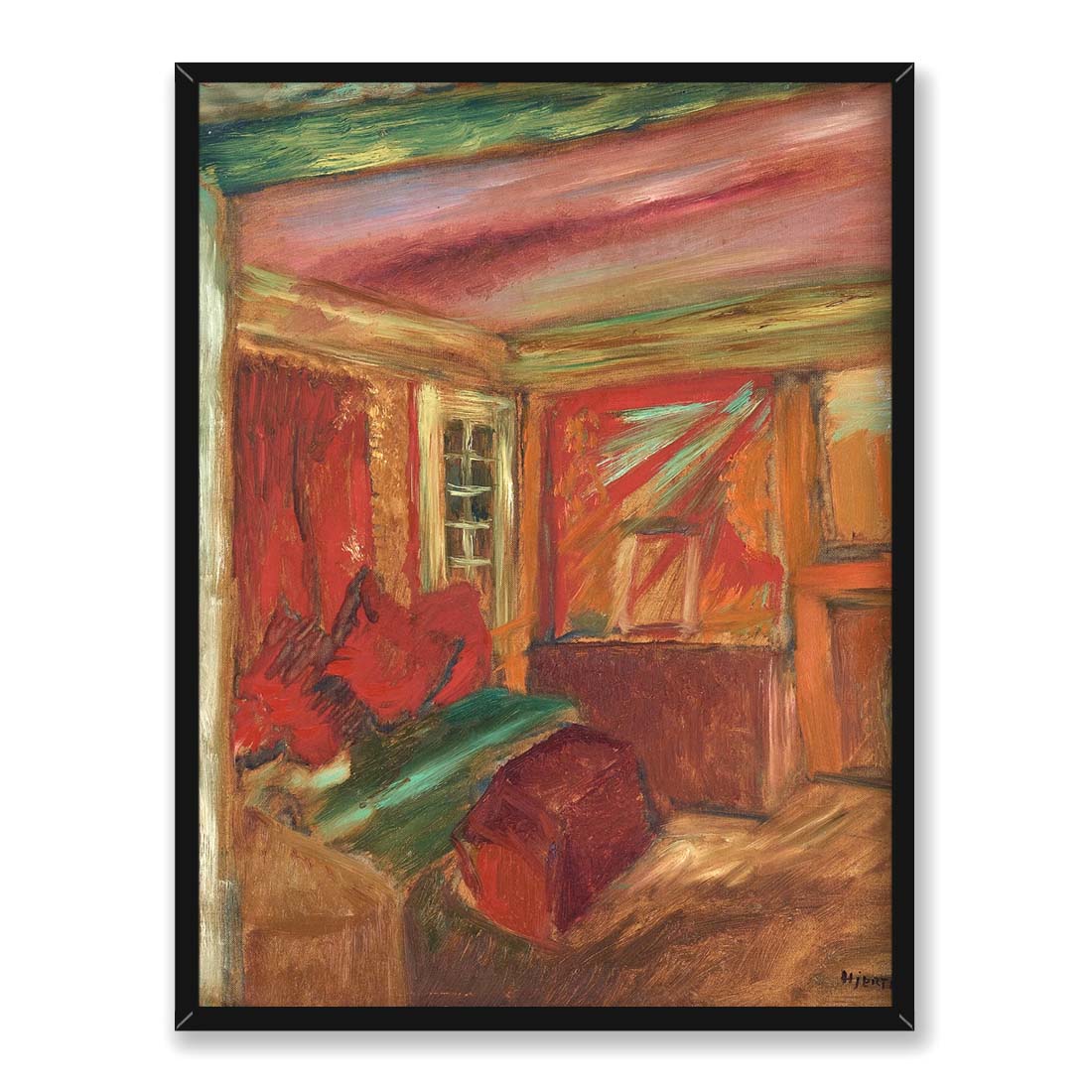 Sigrid Hjerten Czerwone wnętrze 30x40