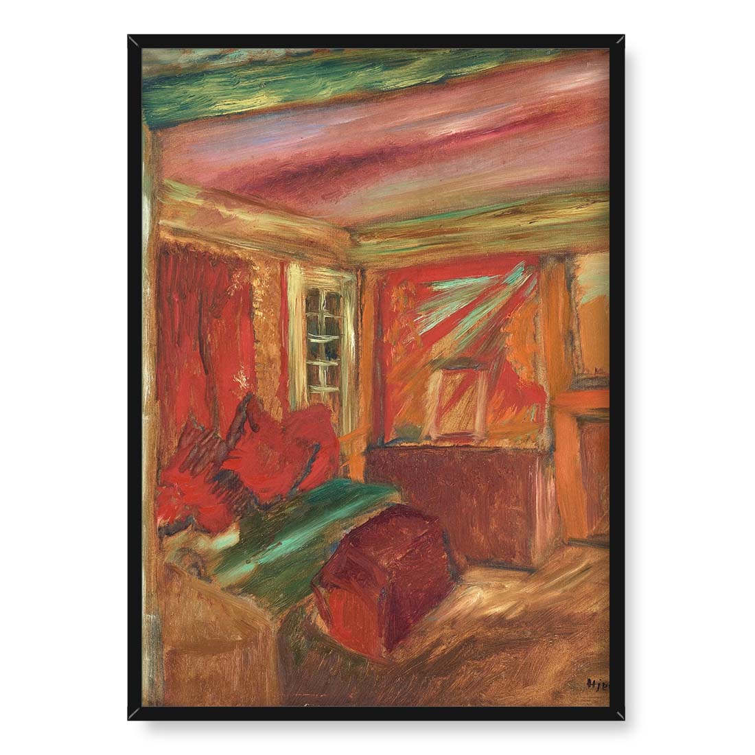 Sigrid Hjerten Czerwone wnętrze 50x70