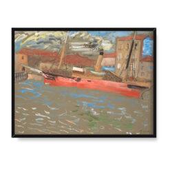 Sigrid Hjerten Czerwony statek 30×40