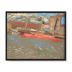 Sigrid Hjerten Czerwony statek 50×40