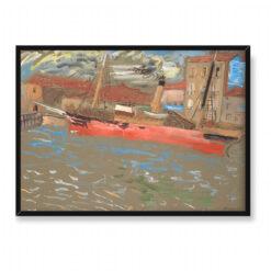 Sigrid Hjerten Czerwony statek 70×50