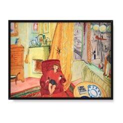 Sigrid Hjerten Ivan w fotelu 30×40