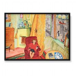 Sigrid Hjerten Ivan w fotelu 70×50