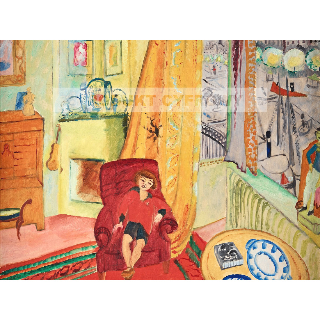 Sigrid Hjerten Ivan w fotelu — produkt cyfrowy do pobrania