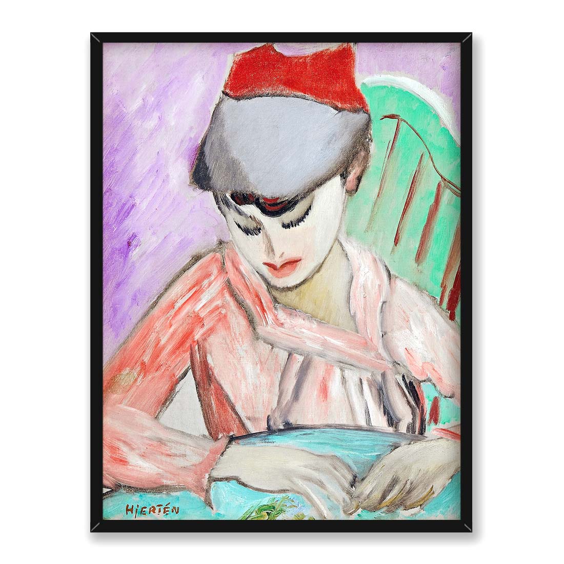 Sigrid Hjerten Ivan w papierowej czapce 30x40