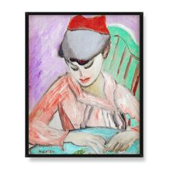 Sigrid Hjerten Ivan w papierowej czapce 40×50