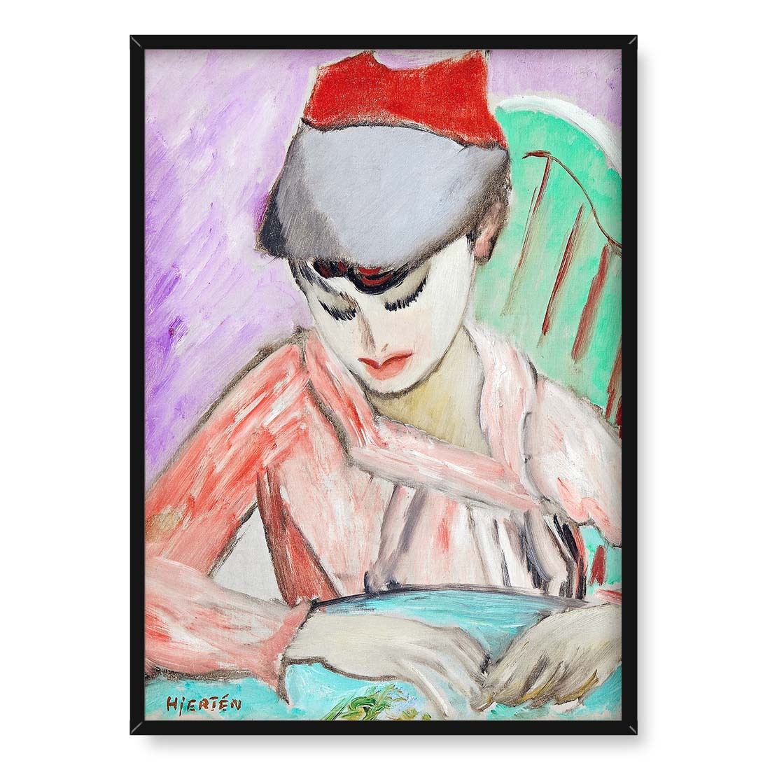 Sigrid Hjerten Ivan w papierowej czapce 50x70