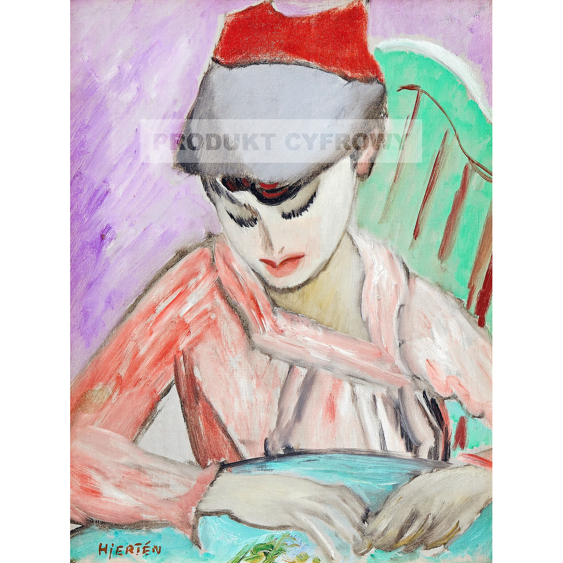 Sigrid Hjerten Ivan w papierowej czapce — produkt cyfrowy do pobrania