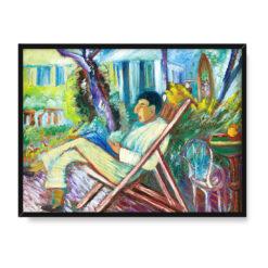 Sigrid Hjerten Izaak pali fajkę 30×40