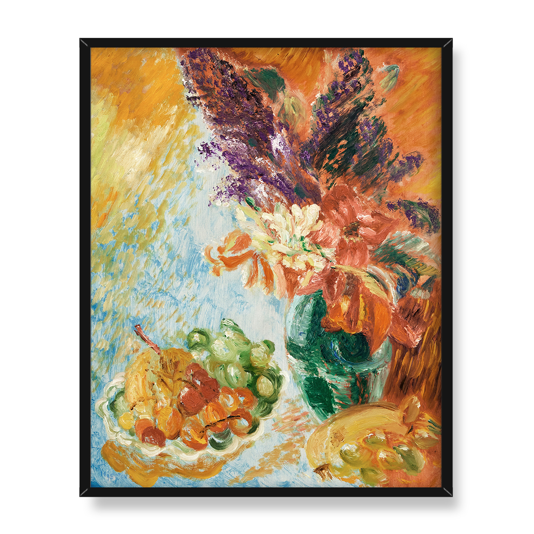 Sigrid Hjerten Kwiaty i półmisek owoców 40x50