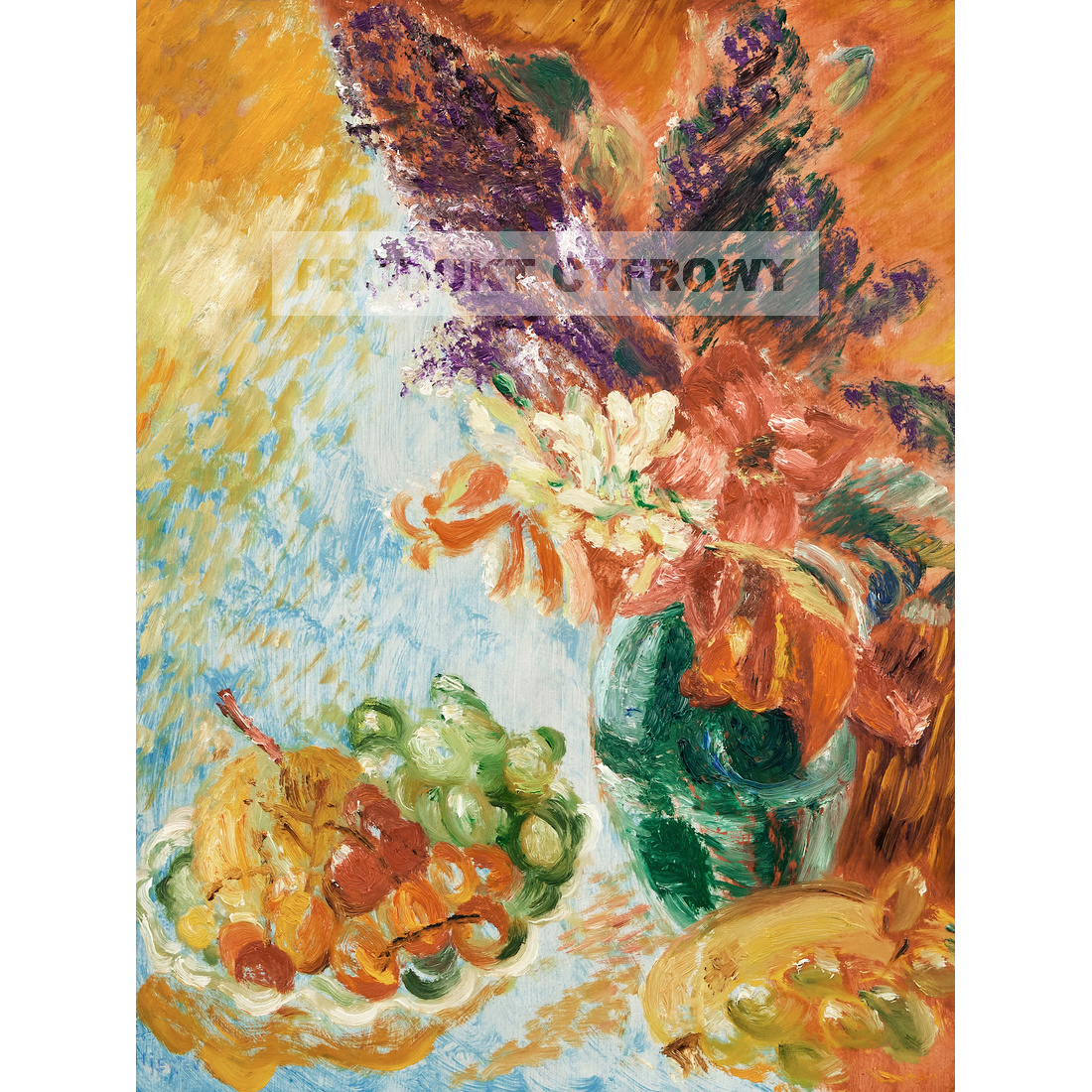 Sigrid Hjerten Kwiaty i półmisek owoców — produkt cyfrowy do pobrania