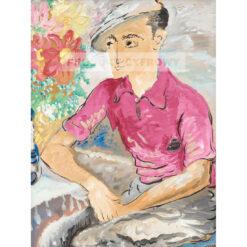 Sigrid Hjerten Mężczyzna z kwiatami — produkt cyfrowy do pobrania