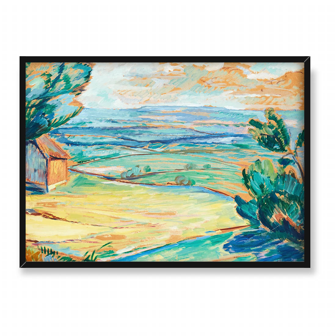 Sigrid Hjerten Motyw pejzażowy z wybrzeża 70x50