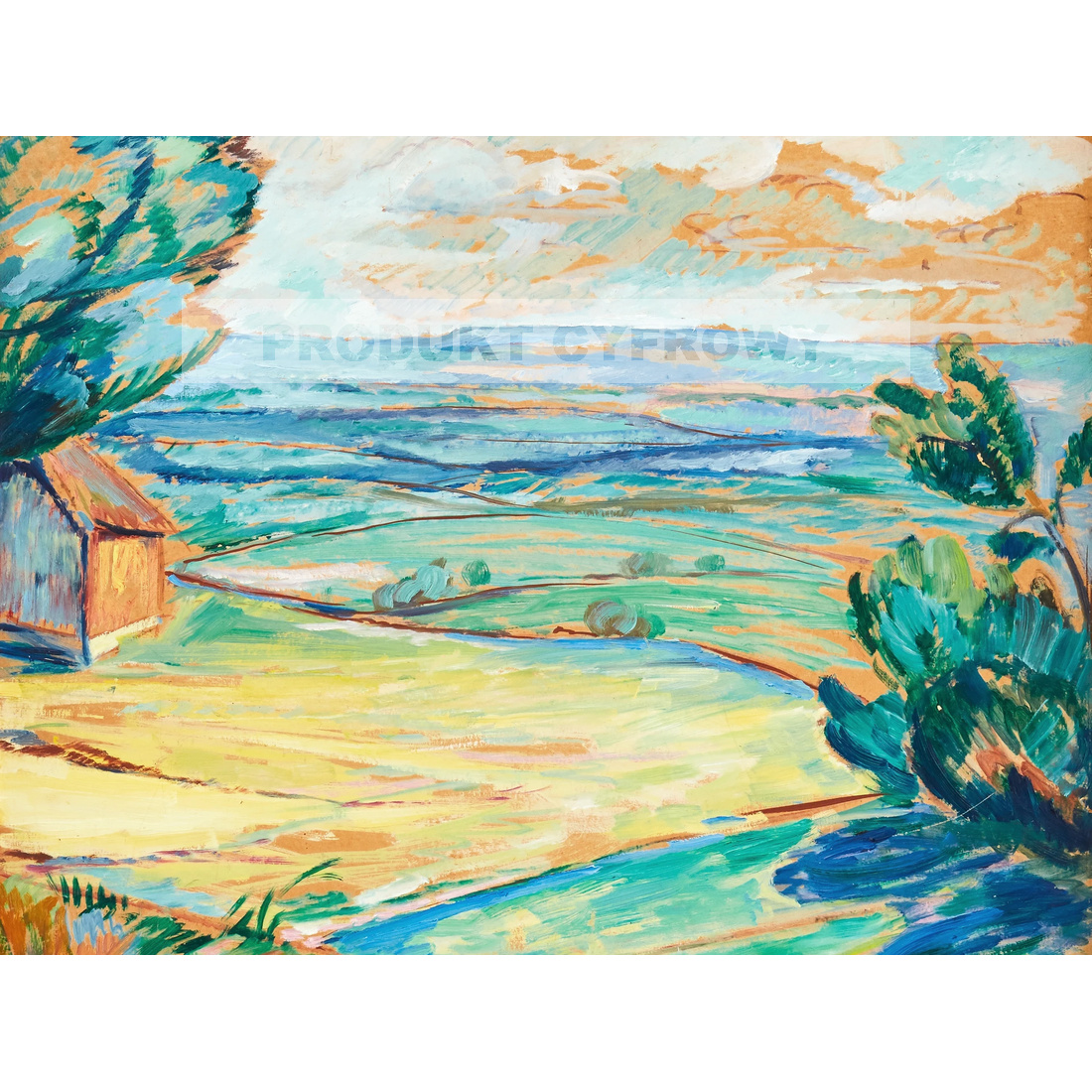 Sigrid Hjerten Motyw pejzażowy z wybrzeża — produkt cyfrowy do pobrania