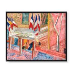 Sigrid Hjerten Na rynku w Cassis 50×40