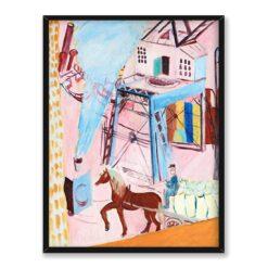 Sigrid Hjerten Niebieska lokomotywa 30×40