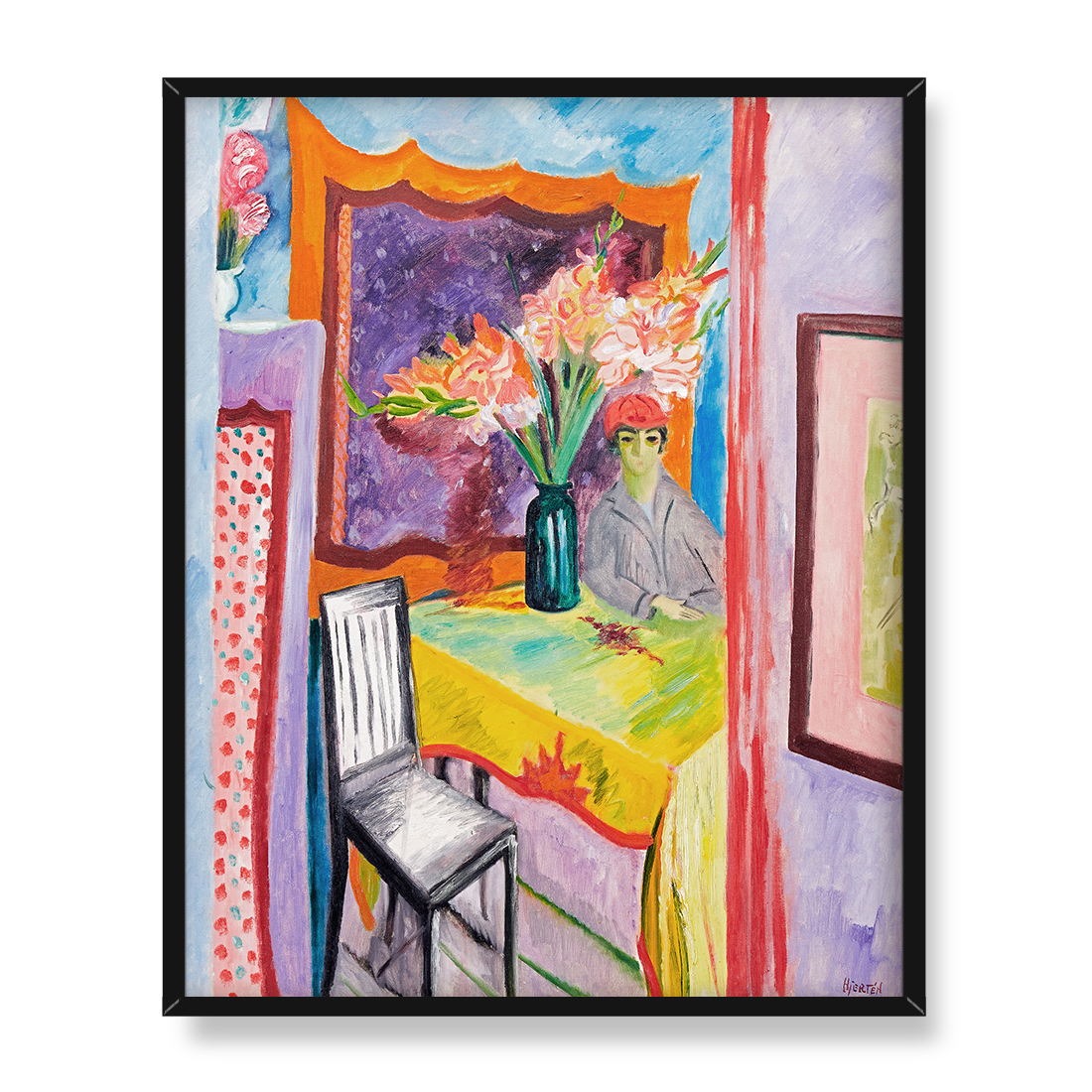 Sigrid Hjerten Niewidzialny gość 40x50 w RAMIE