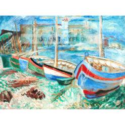 Sigrid Hjerten Łodzie rybackie Collioure — produkt cyfrowy do pobrania