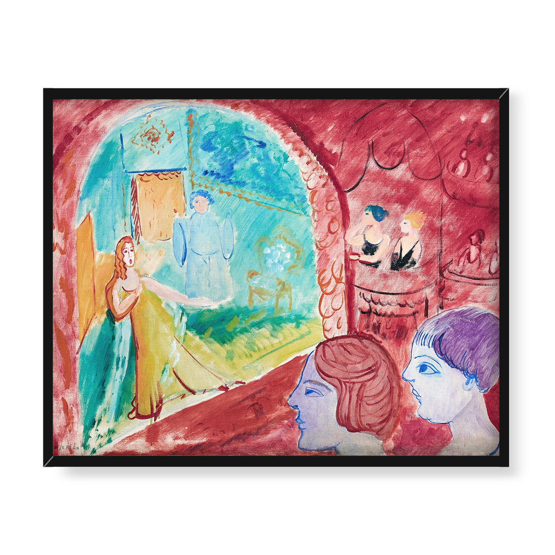 Sigrid Hjerten Opera 50x40 w RAMIE