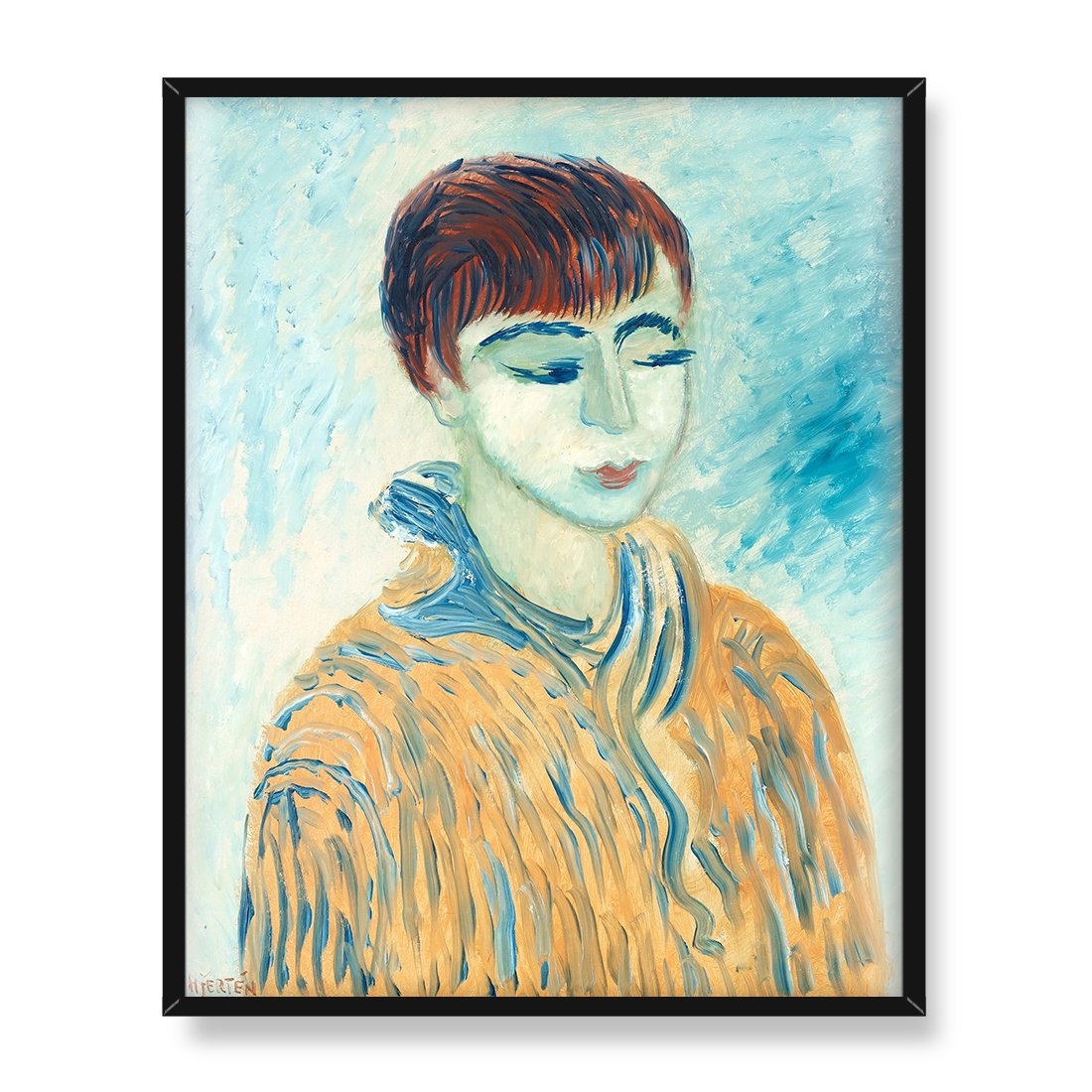 Sigrid Hjerten Paryżanka 40x50 w RAMIE