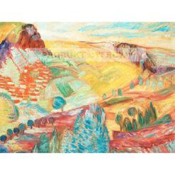 Sigrid Hjerten Pejzaż Owernia — produkt cyfrowy do pobrania