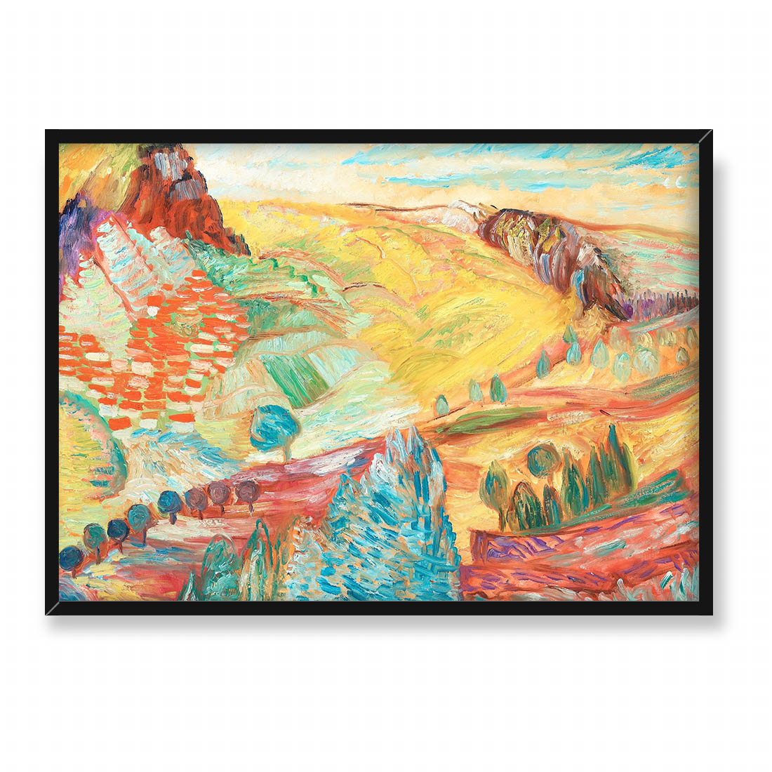 Sigrid Hjerten Pejzaż Owernia 70x50