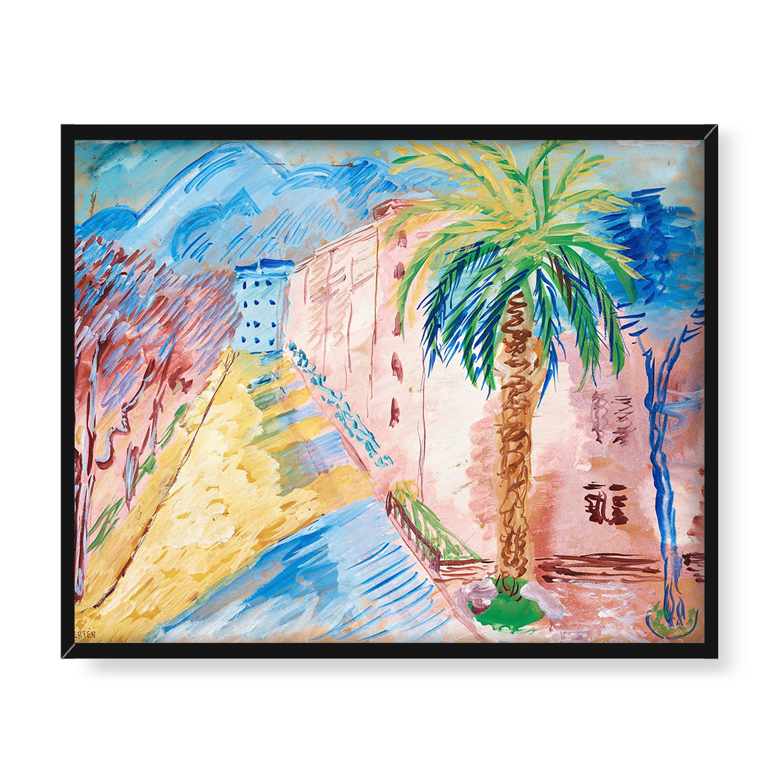 Sigrid Hjerten Pejzaż południowy 50x40 w RAMIE