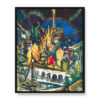Sigrid Hjerten Płonący budynek 40×50 w RAMIE
