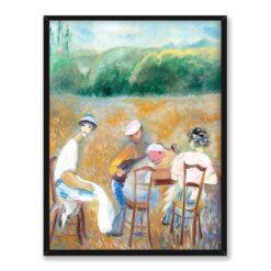 Sigrid Hjerten Przy stole 30×40