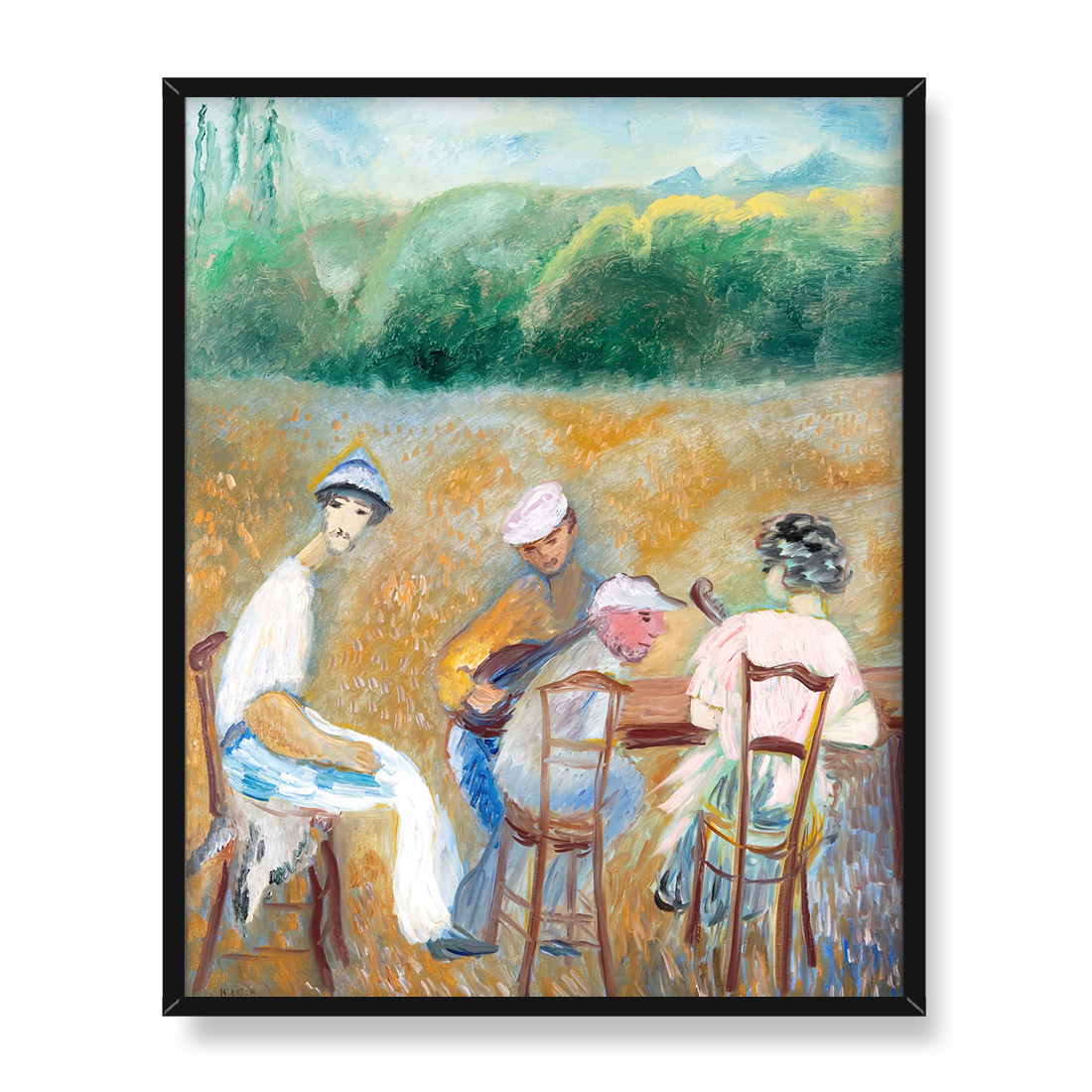 Sigrid Hjerten Przy stole 40x50 w RAMIE