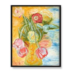 Sigrid Hjerten Róże i bzy 40×50