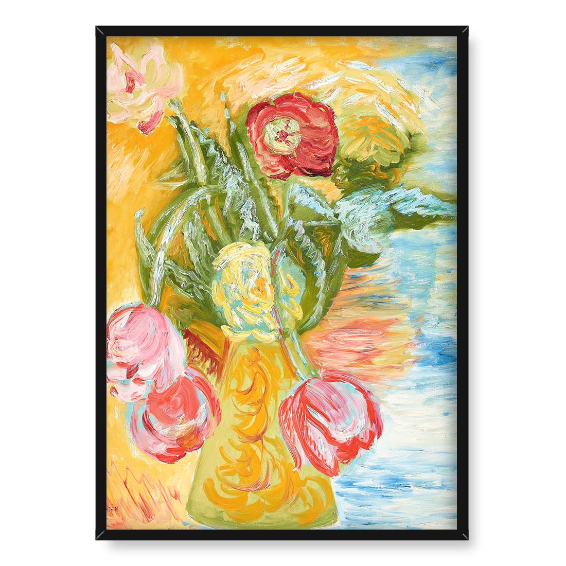 Sigrid Hjerten Róże i bzy 50x70