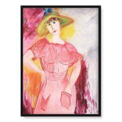 Sigrid Hjerten Różowa dziewczynka 50×70